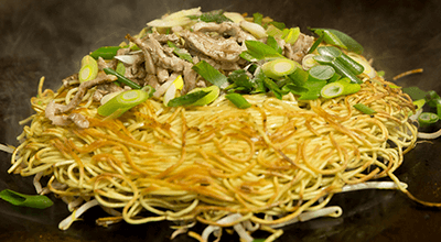 パリッとした食感が癖になる 「両面焼き」